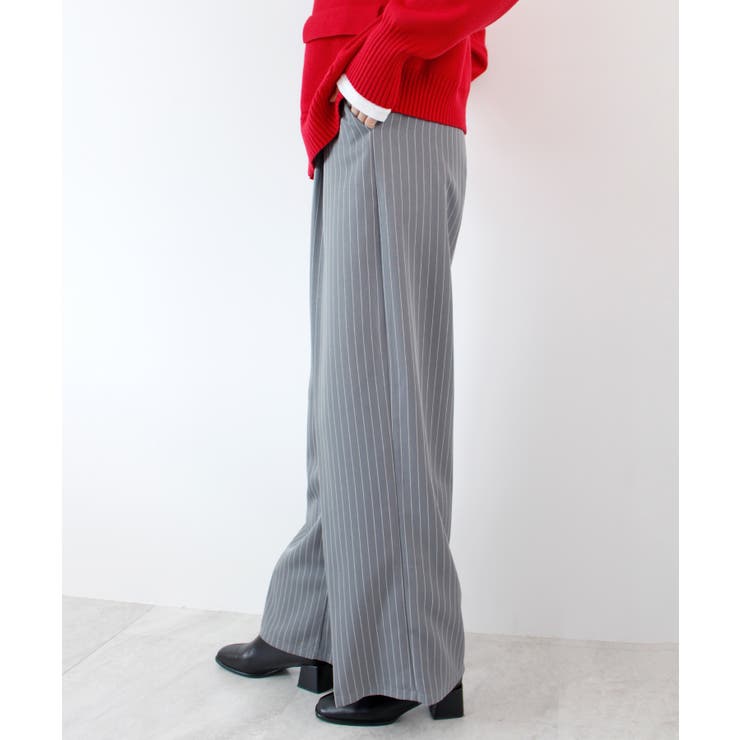 《ABYSアビス》チラ見せお洒落！レイヤード風ストライプパンツ | futier land | 詳細画像14 