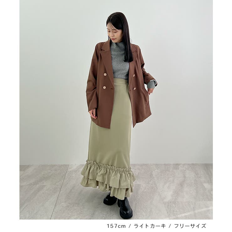 動きに華やぎを添える。ティアードフリルヘムスカート | futier land | 詳細画像6 