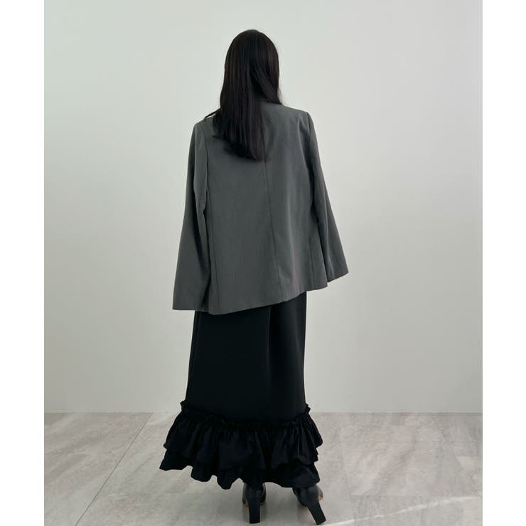 動きに華やぎを添える。ティアードフリルヘムスカート | futier land | 詳細画像17 