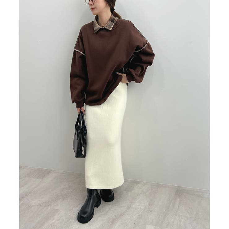 オトナ配色カラー。リンキングスウェットプルオーバー | futier land | 詳細画像16 