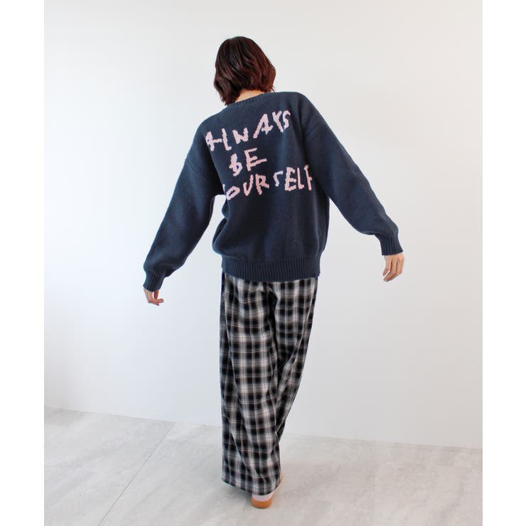 《ABYS》後ろ姿も可愛く決まる。バックロゴニットトップス | futier land | 詳細画像29 