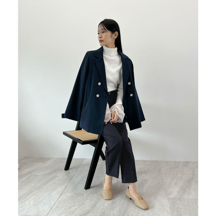 脚長効果抜群の美脚ライン。センタータックテーパードパンツ | futier land | 詳細画像28 