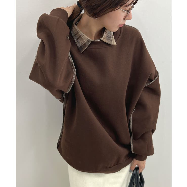 オトナ配色カラー。リンキングスウェットプルオーバー | futier land | 詳細画像15 