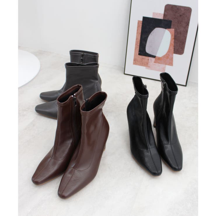 美脚も叶える大人のスタイルアップ。エッジフィットショートブーツ | futier land | 詳細画像63 