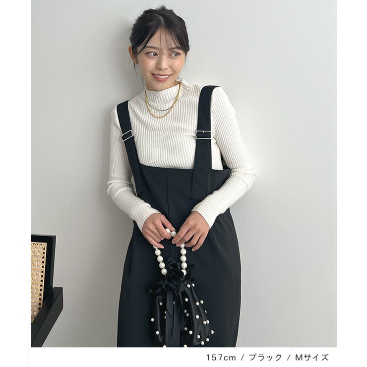 モードなムード香る。ベルトショルダーサロペット | futier land | 詳細画像7 