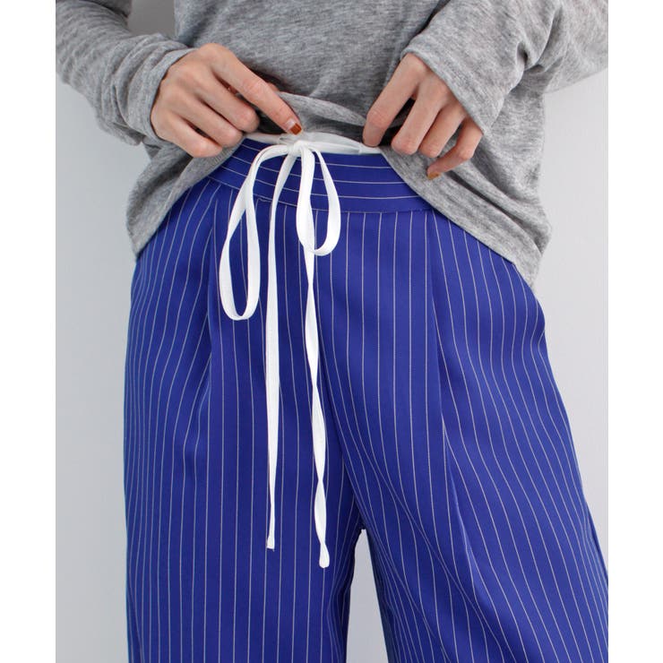 《ABYSアビス》チラ見せお洒落！レイヤード風ストライプパンツ | futier land | 詳細画像19 