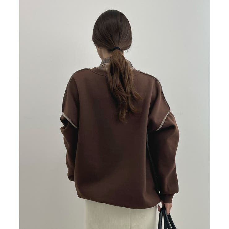 オトナ配色カラー。リンキングスウェットプルオーバー | futier land | 詳細画像20 