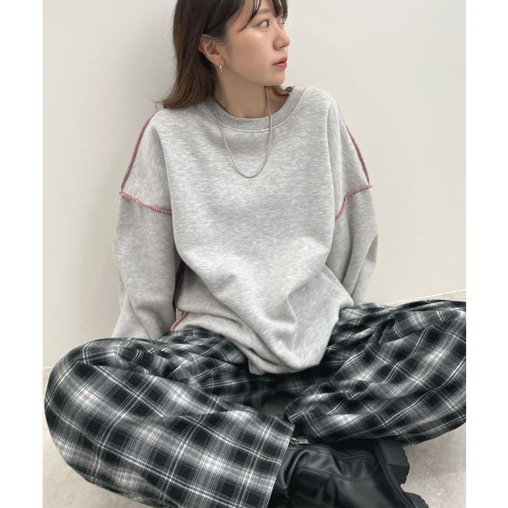 オトナ配色カラー。リンキングスウェットプルオーバー | futier land | 詳細画像25 