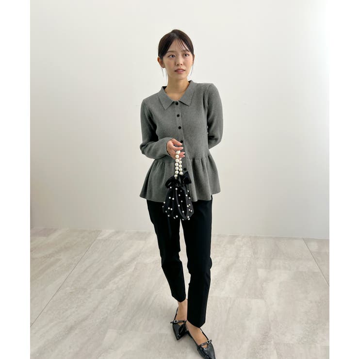 春新色追加！上品な大人へ。ペプラムリブニット | futier land | 詳細画像30 