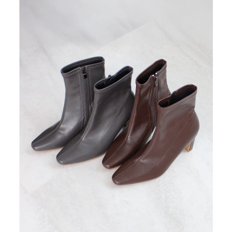 美脚も叶える大人のスタイルアップ。エッジフィットショートブーツ | futier land | 詳細画像45 