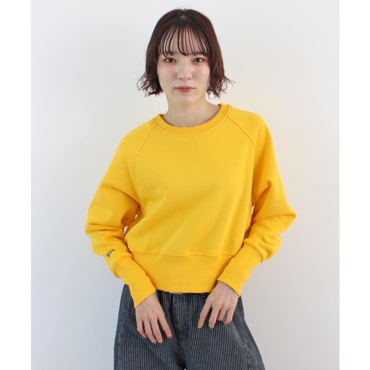 《ABYS》ロゴ刺繍ショート丈トレーナー | futier land | 詳細画像28 