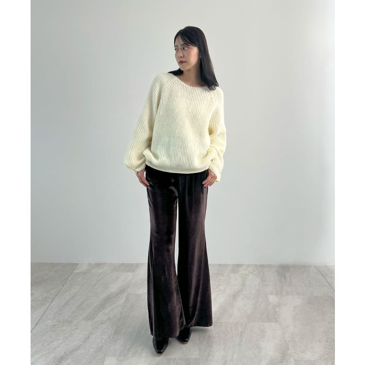 上品リラックスを叶える。ベロアパンツ | futier land | 詳細画像16 