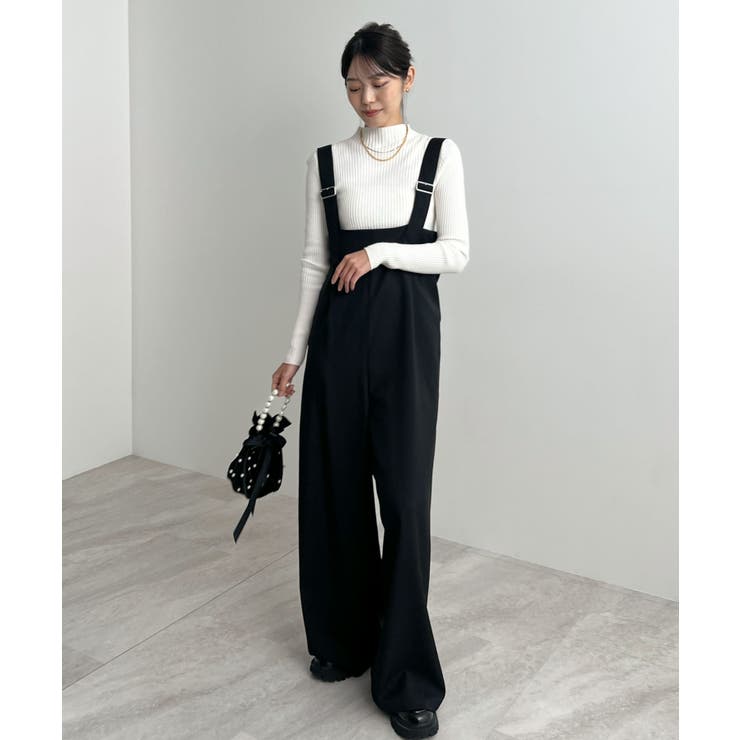 モードなムード香る。ベルトショルダーサロペット | futier land | 詳細画像16 