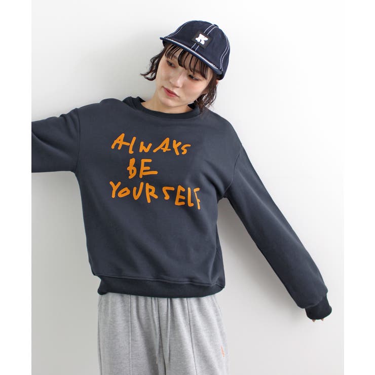 《ABYS》カジュアルに映える。配色ロゴプリント裏毛スウエット | futier land | 詳細画像29 