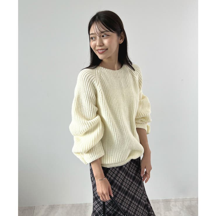 上品溢れるアクセント。袖ボタンKNIT | futier land | 詳細画像16 