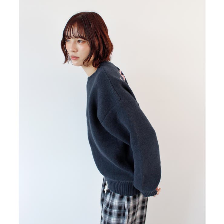 《ABYS》後ろ姿も可愛く決まる。バックロゴニットトップス | futier land | 詳細画像26 