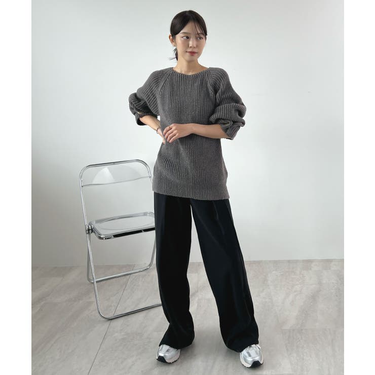 上品溢れるアクセント。袖ボタンKNIT | futier land | 詳細画像23 