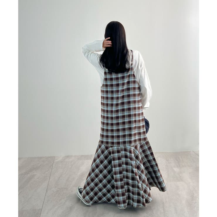 秋ムード高まる。チェックキャミOP | futier land | 詳細画像24 