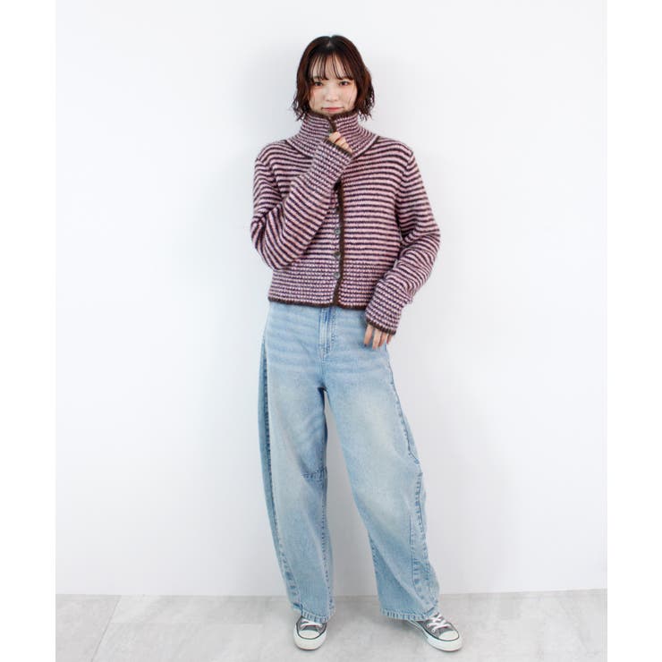 《ABYS》着こなし自在！配色ボーダーニットトップス | futier land | 詳細画像16 