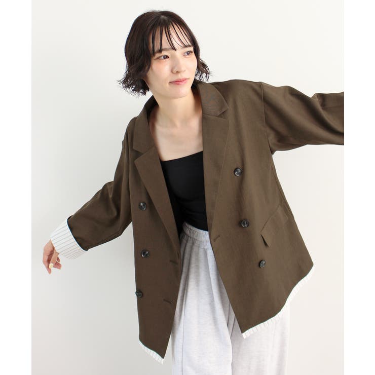 オーバーサイズ×レイヤードで旬を纏う。レイヤードダブルテーラードジャケット | futier land | 詳細画像18 