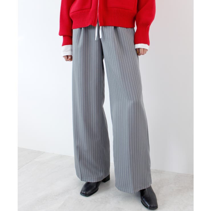 《ABYSアビス》チラ見せお洒落！レイヤード風ストライプパンツ | futier land | 詳細画像12 