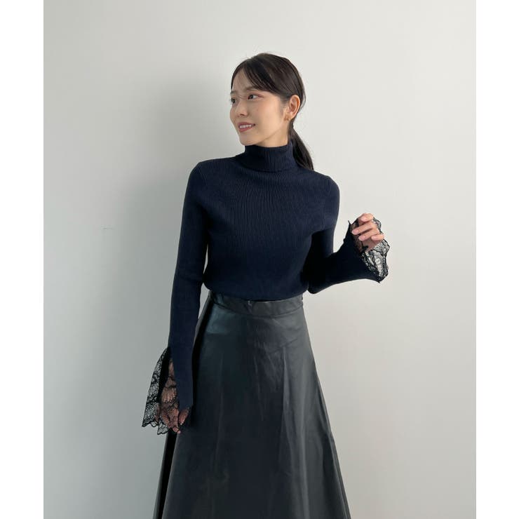 ふとした仕草まで美しく。袖レースリブKNIT | futier land | 詳細画像22 