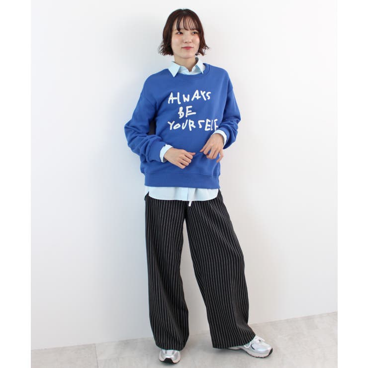 《ABYS》カジュアルに映える。配色ロゴプリント裏毛スウエット | futier land | 詳細画像21 