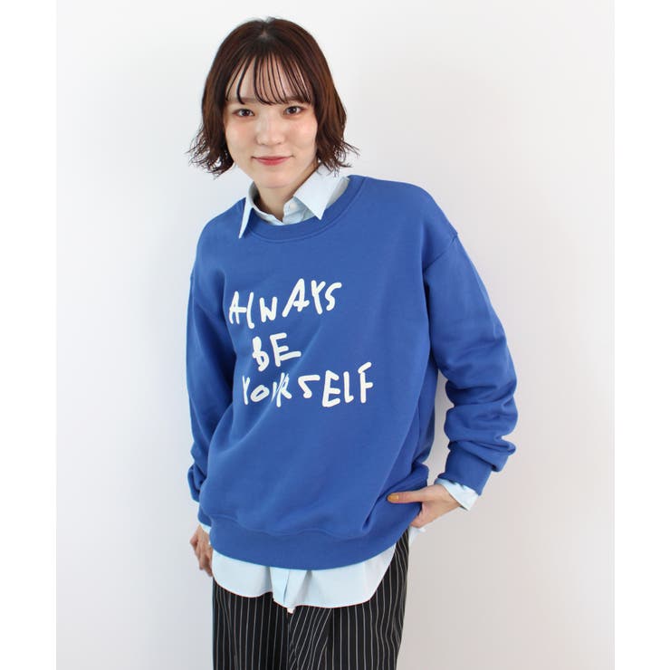 《ABYS》カジュアルに映える。配色ロゴプリント裏毛スウエット | futier land | 詳細画像22 