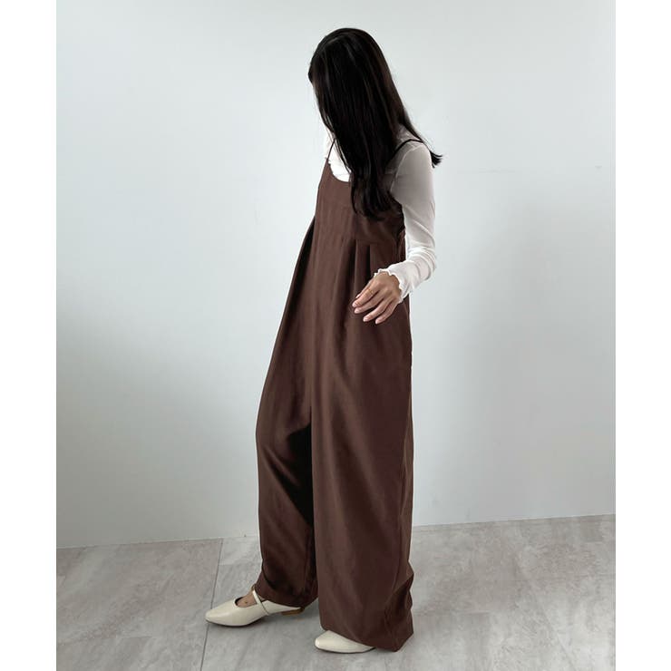 ふんわり起毛で包み込む。ピーチ起毛タックサロペット | futier land | 詳細画像21 