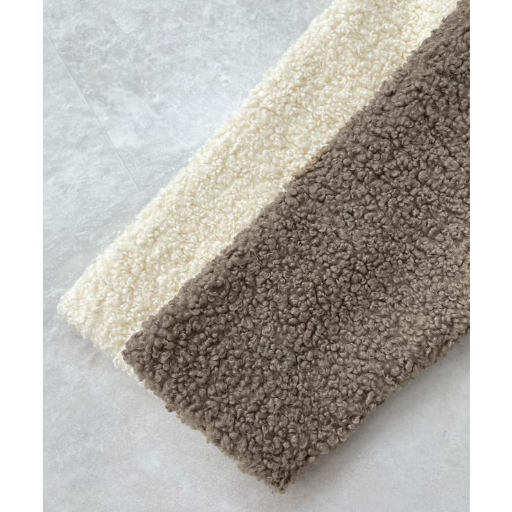 襟付きで品よくあったか。襟つきカーリーボアコート | futier land | 詳細画像23 