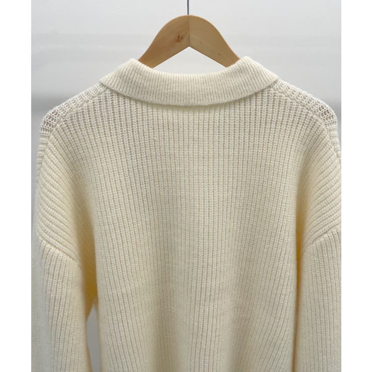 《ABYS》アルパカタッチ襟付きキーネックプルオーバー | futier land | 詳細画像39 