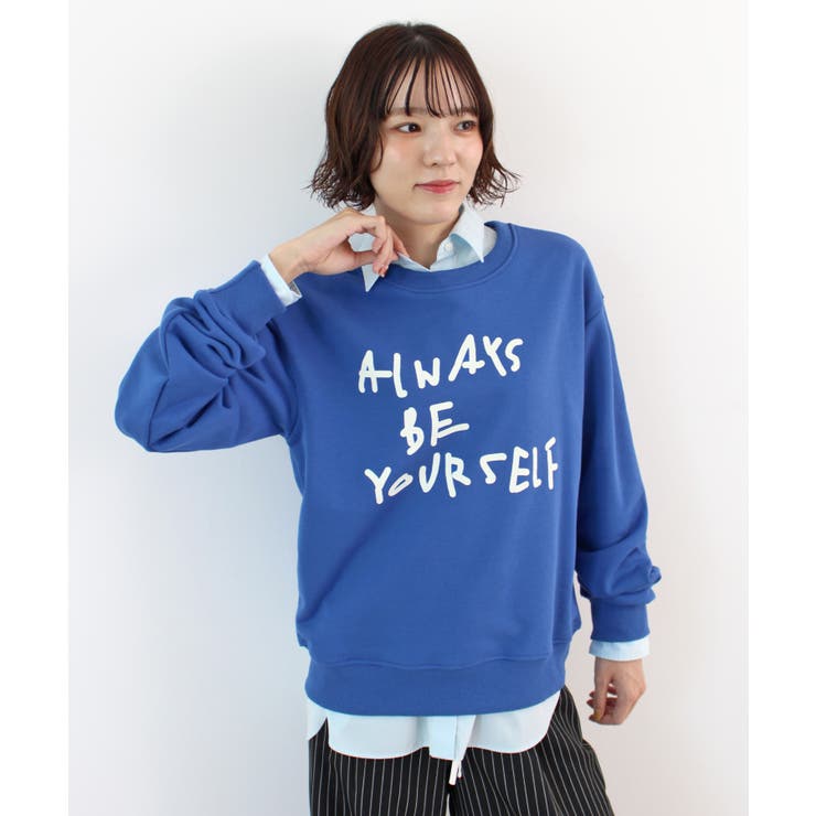 《ABYS》カジュアルに映える。配色ロゴプリント裏毛スウエット | futier land | 詳細画像23 