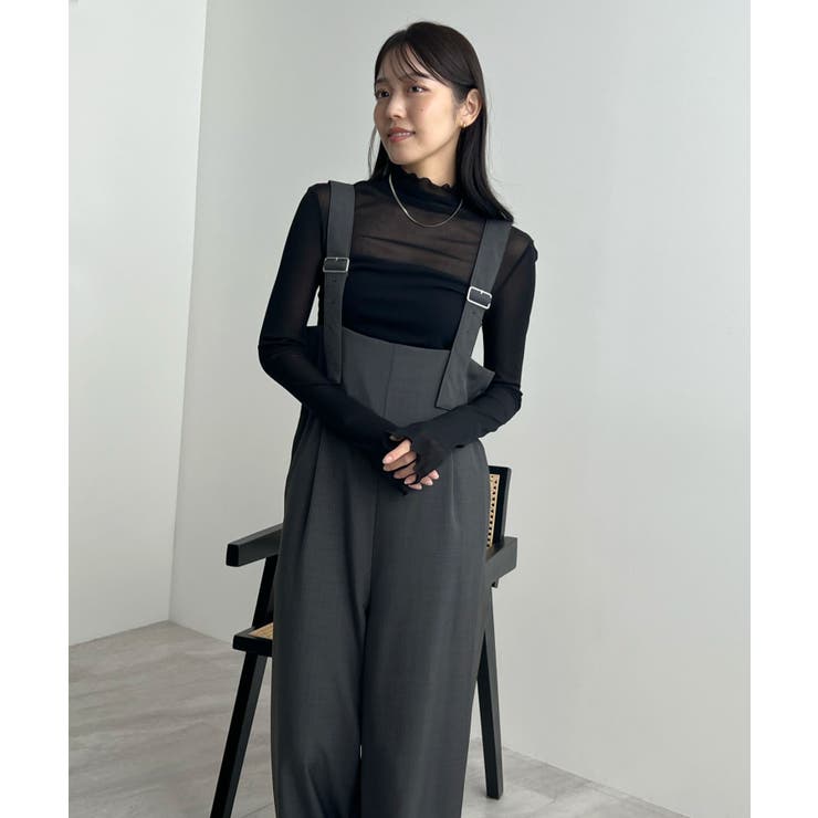 モードなムード香る。ベルトショルダーサロペット | futier land | 詳細画像24 