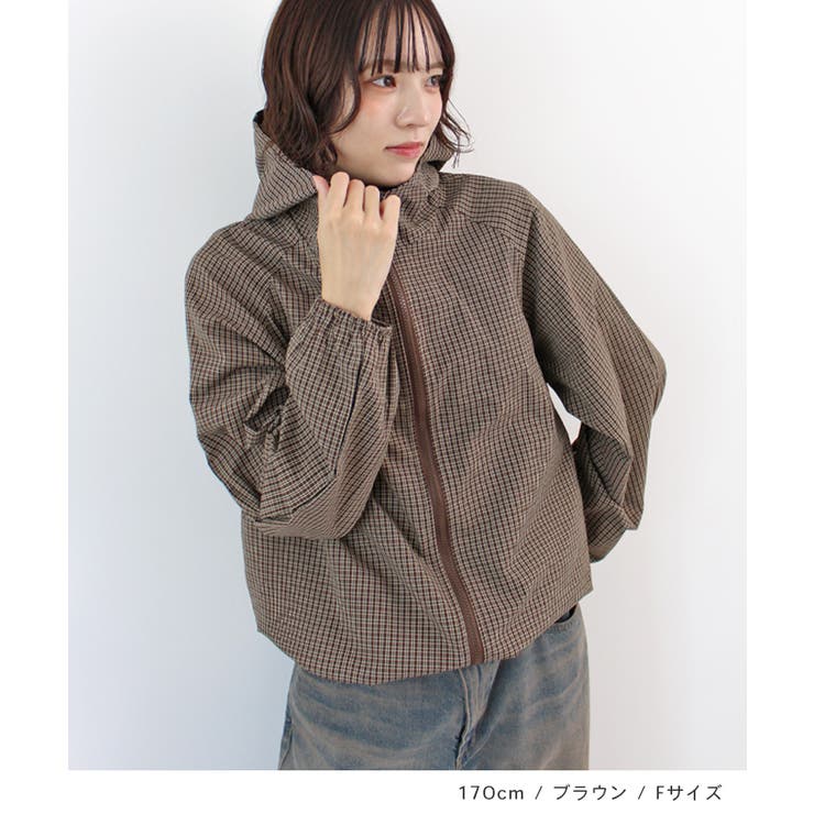 《ABYS》ストリートに映える。チェックジップパーカー/フーディ | futier land | 詳細画像8 