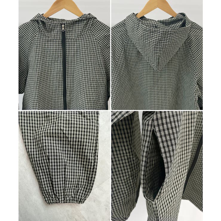 《ABYS》ストリートに映える。チェックジップパーカー/フーディ | futier land | 詳細画像9 