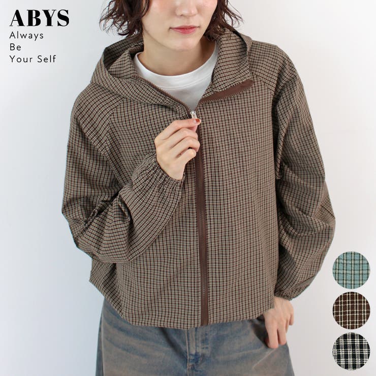 《ABYS》ストリートに映える。チェックジップパーカー/フーディ | futier land | 詳細画像1 