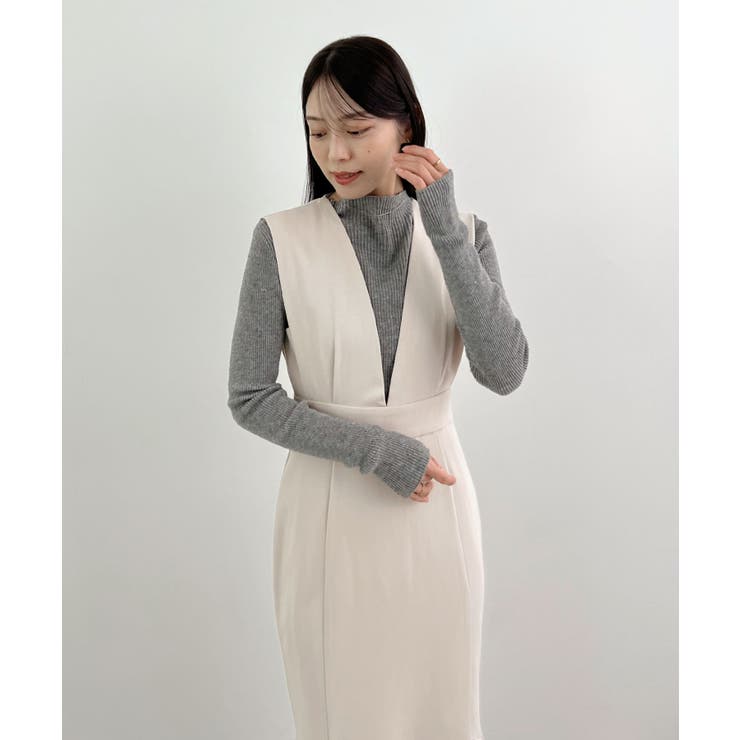 抜かりない360度美シルエット。サイドタックマーメイドワンピース | futier land | 詳細画像14 