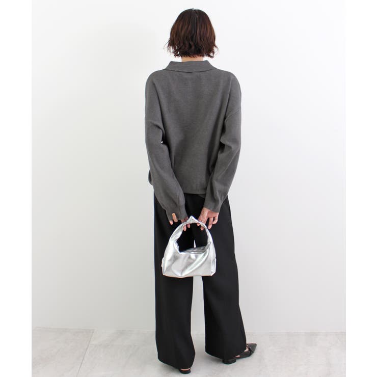 《ABYS》大人カジュアルが叶う。襟付きポロカラーニットトップス | futier land | 詳細画像19 