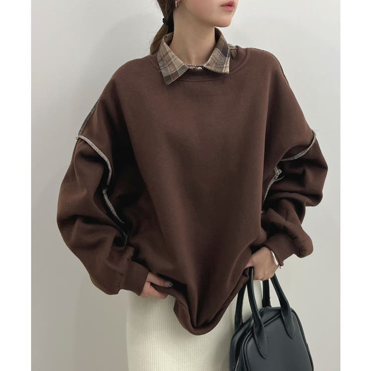 オトナ配色カラー。リンキングスウェットプルオーバー | futier land | 詳細画像18 