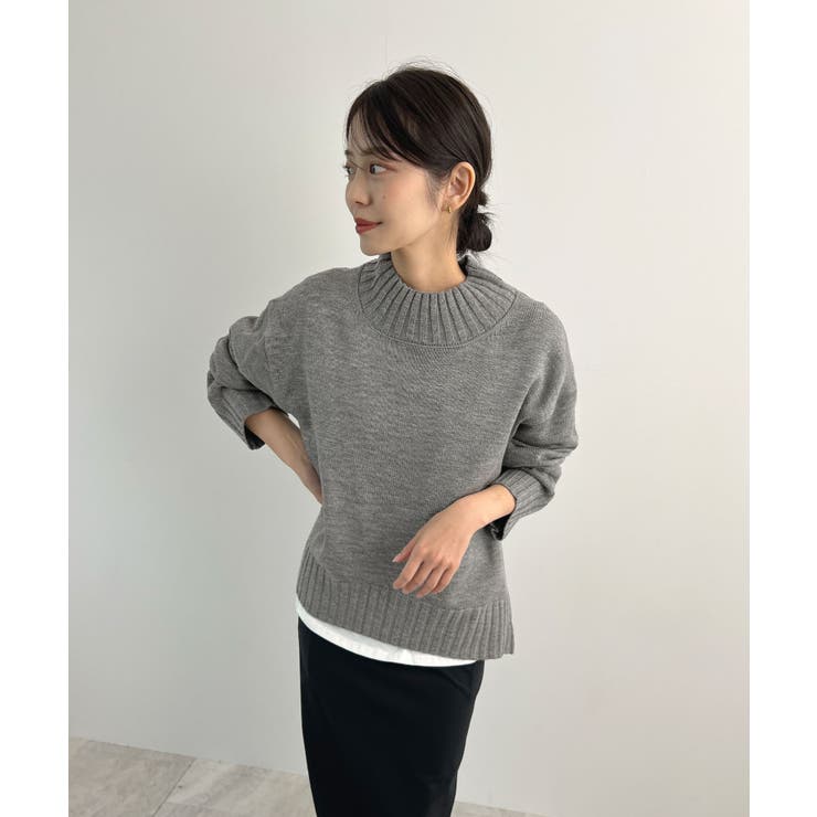 バックスリットオーバーニット | futier land | 詳細画像22 