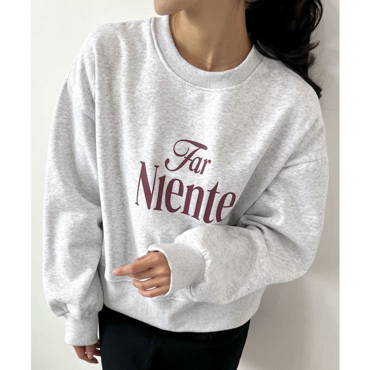 コンパクトで今っぽい。短丈ロゴスウェット | futier land | 詳細画像21 