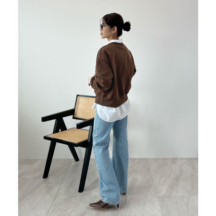 コンパクトで今っぽい。短丈ロゴスウェット | futier land | 詳細画像11 