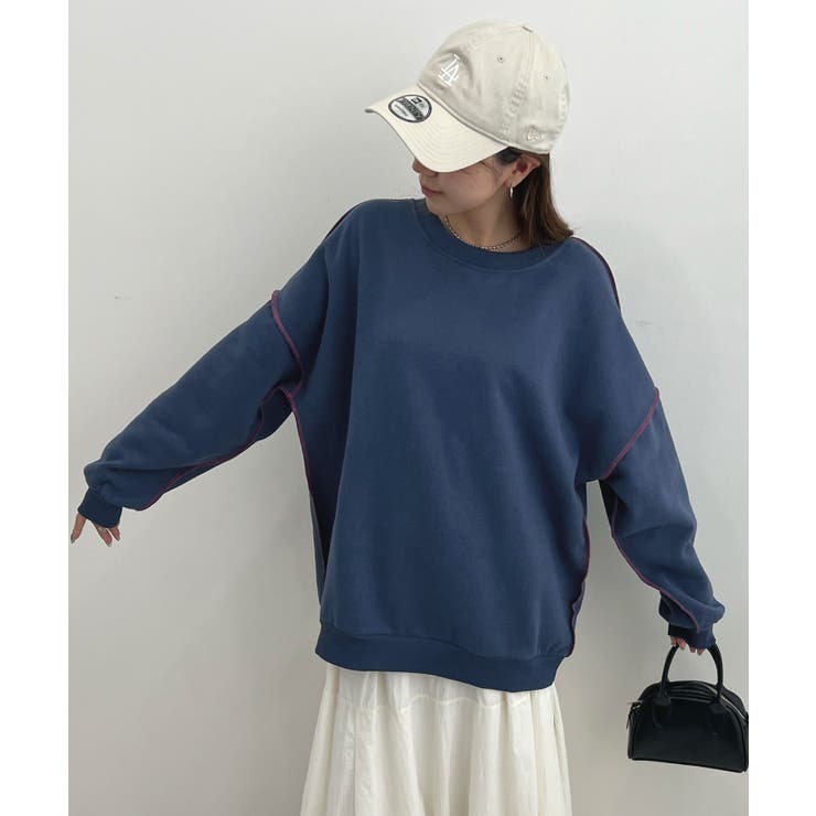 オトナ配色カラー。リンキングスウェットプルオーバー | futier land | 詳細画像32 