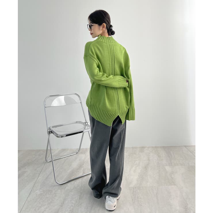 バックスリットオーバーニット | futier land | 詳細画像26 