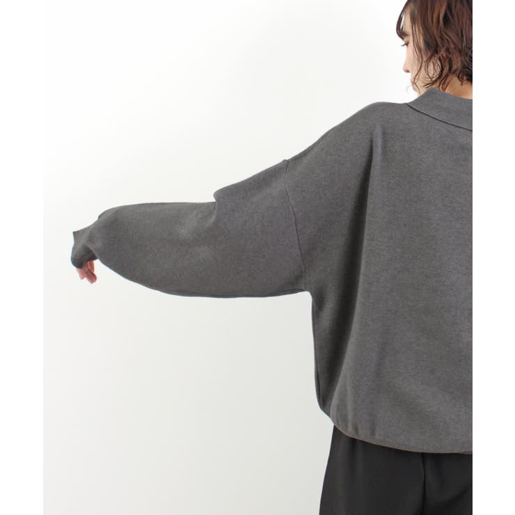 《ABYS》大人カジュアルが叶う。襟付きポロカラーニットトップス | futier land | 詳細画像20 