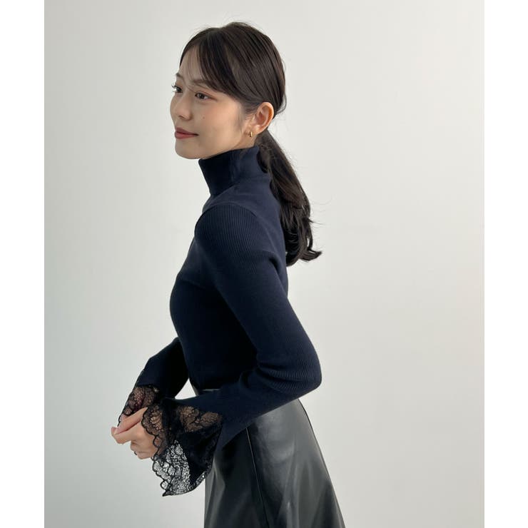 ふとした仕草まで美しく。袖レースリブKNIT | futier land | 詳細画像27 