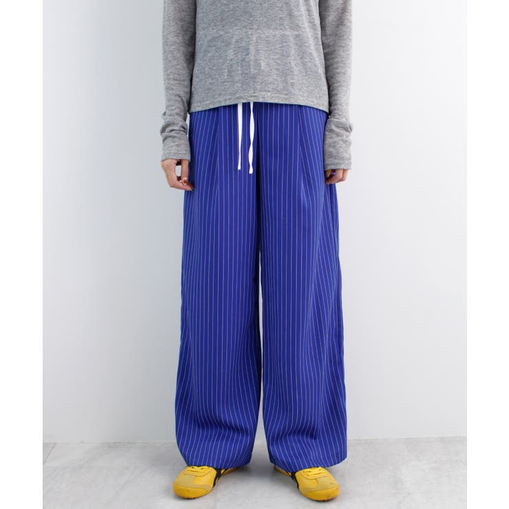 《ABYSアビス》チラ見せお洒落！レイヤード風ストライプパンツ | futier land | 詳細画像22 