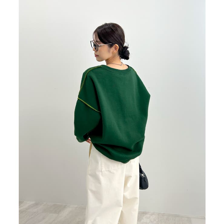 オトナ配色カラー。リンキングスウェットプルオーバー | futier land | 詳細画像56 