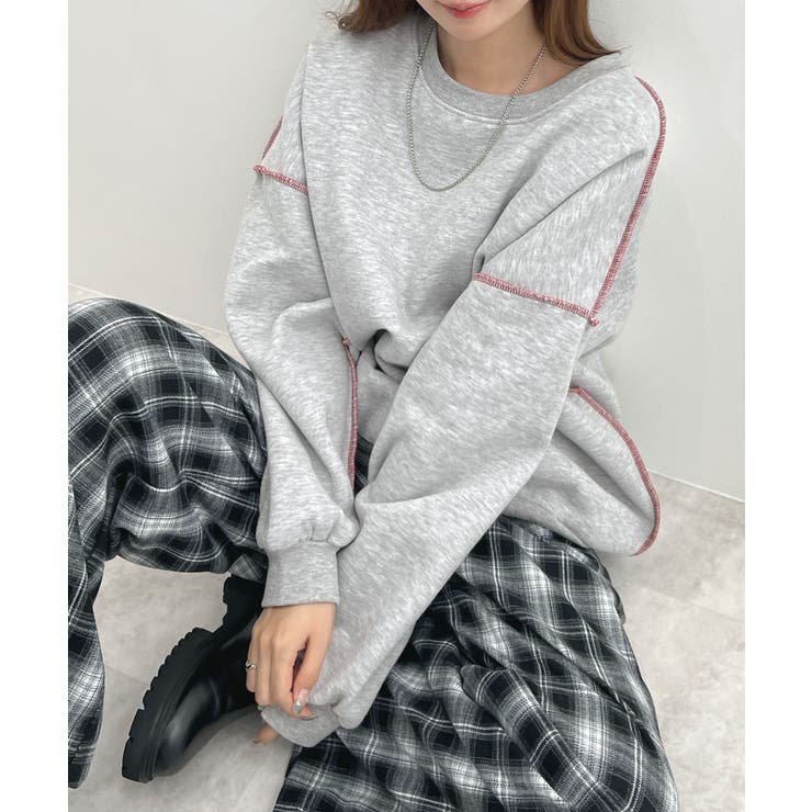 オトナ配色カラー。リンキングスウェットプルオーバー | futier land | 詳細画像24 