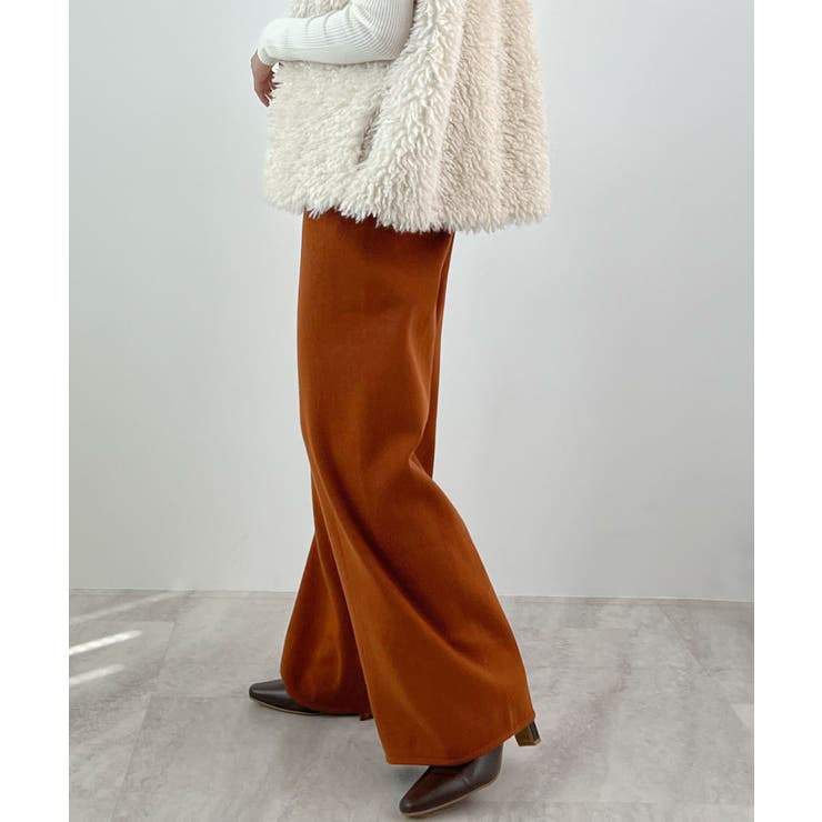 暖かい裾調整可能な2WAY。リラックスドロストニットパンツ | futier land | 詳細画像28 